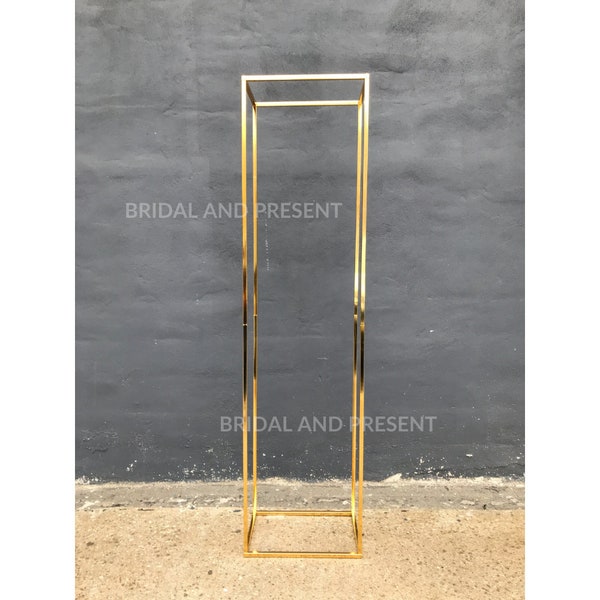 New Custom 6.5ft Metal Rectangular Tall Floral Stand/Geometric Stand/Vase/Backdrop Stand Column Arch/Wedding Backdrop Arch