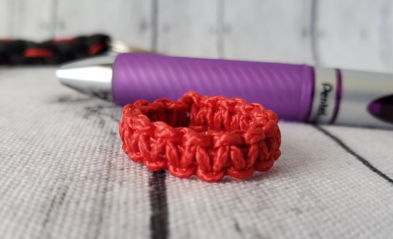 Paracord Ring, Cobra Weave Micro-cord Ring image 3
