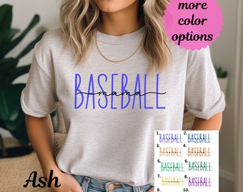 Custom Baseball Mom Shirt, Baseball Mama Shirt, Baseball Mom, Baseball Shirt For Women, Sports Mom Shirt, Personalized Baseball Tee