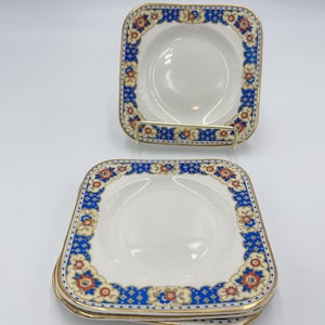 Woods Ivory Ware-England Small Square Plates