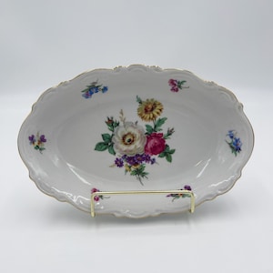 Relish Dish Meissen Floral by MITTERTEICH