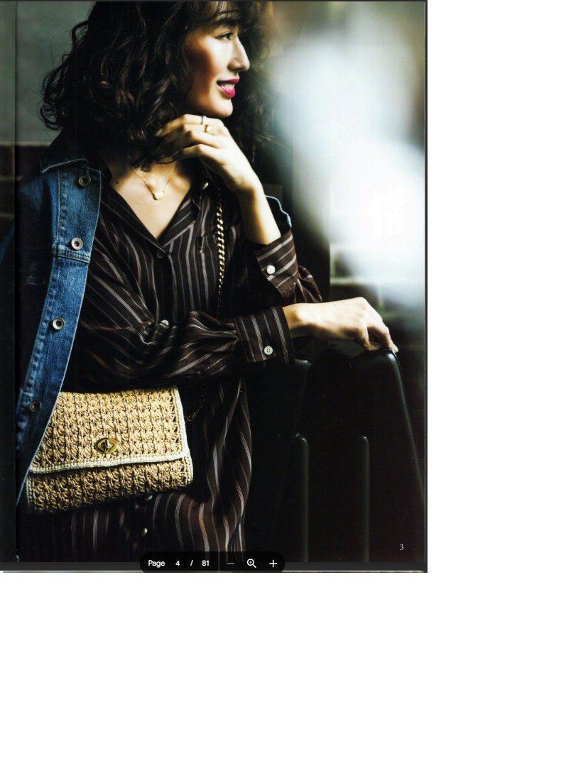 cro387 - japanese crochet ebook, eco andaria crochet, crochet bag, japanese bag patterns, instant download or receive via email