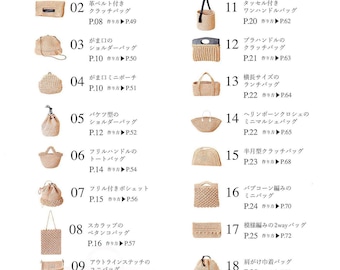 Cro262 - Japanese crochet ebook, summer crochet bag patterns, pdf instant download or receive via email