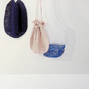 cro416 japanese crochet ebook, crochet summer bags, net bags, basket, japanese crochet patterns, instant download or receive via email image 3