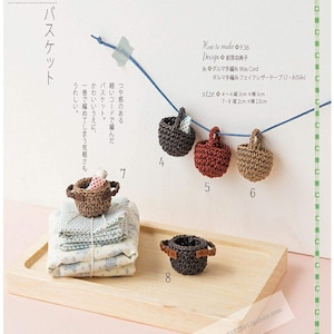 Cro305 - japanese crochet ebook, crochet Miniature Accessories, instant download or receive via email