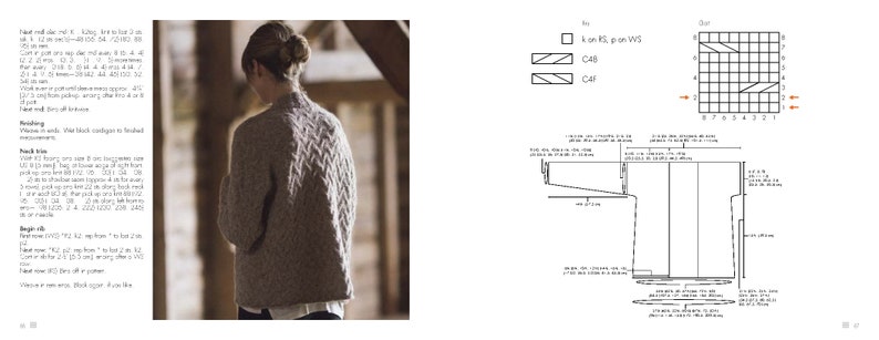 english knit ebook, kni280 knit patterns for daily wear, sweaters, jackets, instant download 画像 9