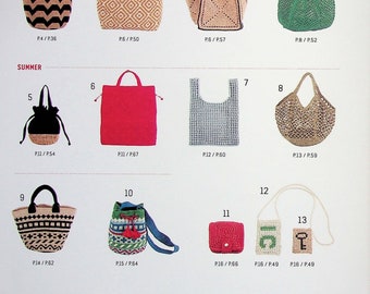 cro421 - japanese crochet ebook, crochet bag patterns for 12 months, Japanese crochet bag patterns