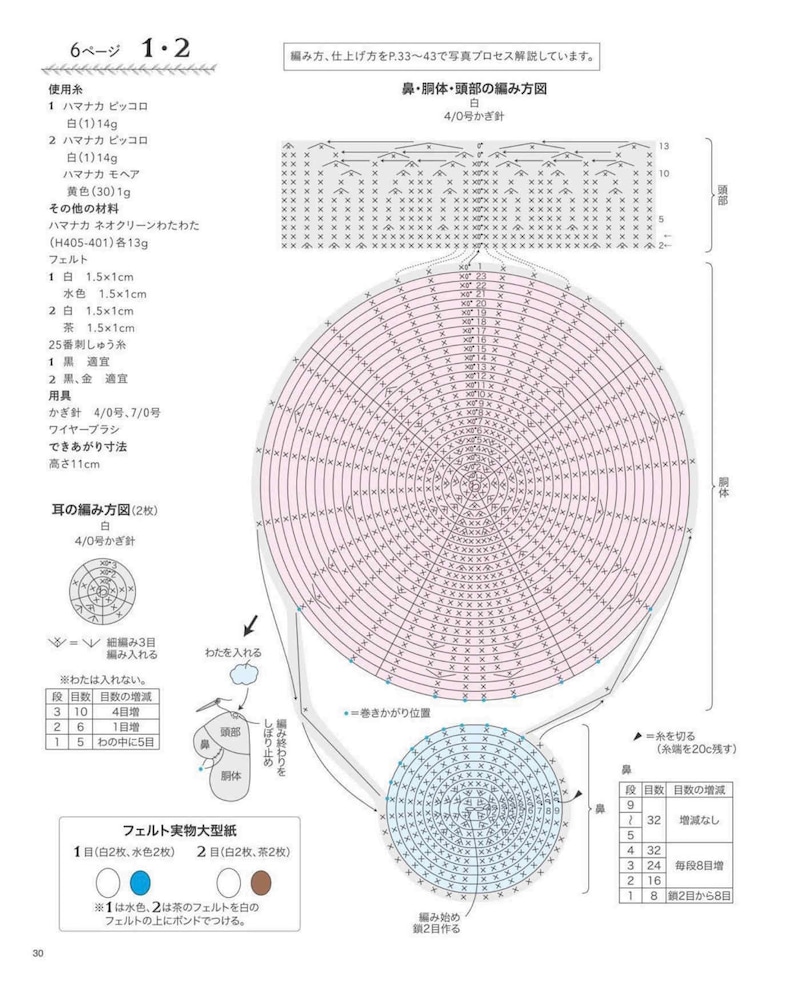 japanisches ebook, cro572 gehäkelte süße Amigurumi, gehäkelte Chrismas Amigurumi, gehäkelte Weihnachtsdeko, Spielzeug, erhalten Sie per Email Bild 2