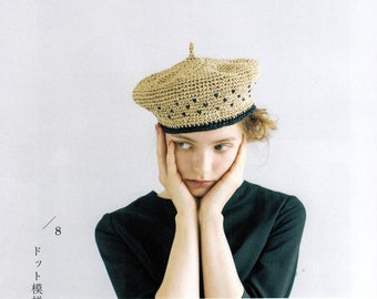 japanese crochet ebook, cro608 japanese crochet patterns, crochet eco andaria hats, new eco hats and caps patterns, receive via email