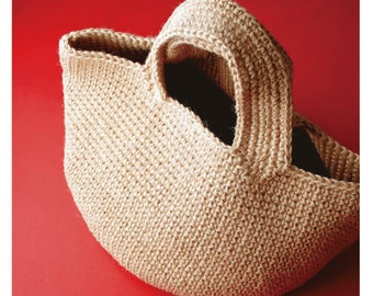 Cro153 - Basic Twine Bag Japanese Craft Book, crochet ebook, instant download, pdf