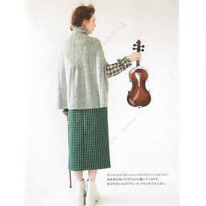 japanese knit ebook, kni245 knit winter clothes, tanks, sweaters, scarfs, shawls, cardigan, receive via email image 3