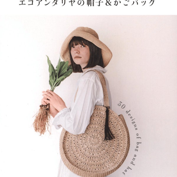 Cro167-Stylish Designs bags and hat crochet of eco andaria, japanese crochet ebook, instant download, pdf