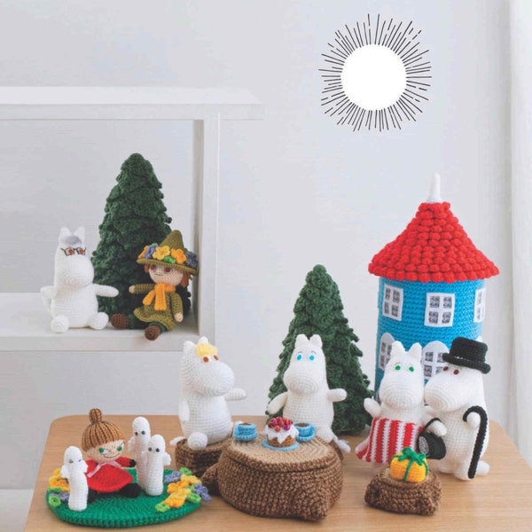 japanese crochet ebook, cro572 crochet cute amigurumi, crochet chrismas amigurumi, crochet Christmas decorations, toys, receive via email