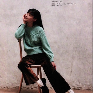 Japanese knit ebook, kni275, knit sweaters, tanks, jackets, hats, stoles, gloves, mittens, receive via email 画像 7