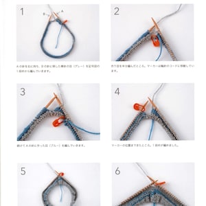 kni12 japanese knitting ebook, knit neck warmer, collar, round knitting technique, instant download or receive via email image 8