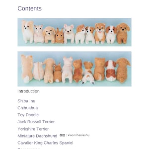 nf14 english needle felting ebook, needle felt cute animals, cats, dog, patterns written in english, instant download or receive via email image 1