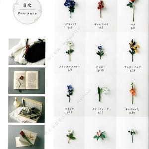 日本のかぎ針編み電子書籍、cro642の花のかぎ針編みパターン、かぎ針編みのモチーフの花、装飾、花のアクセサリーを電子メールで受け取る