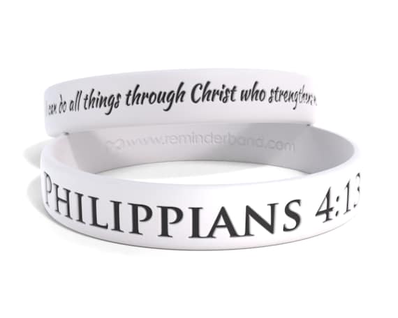 Bible verse silicone bracelets hot sale