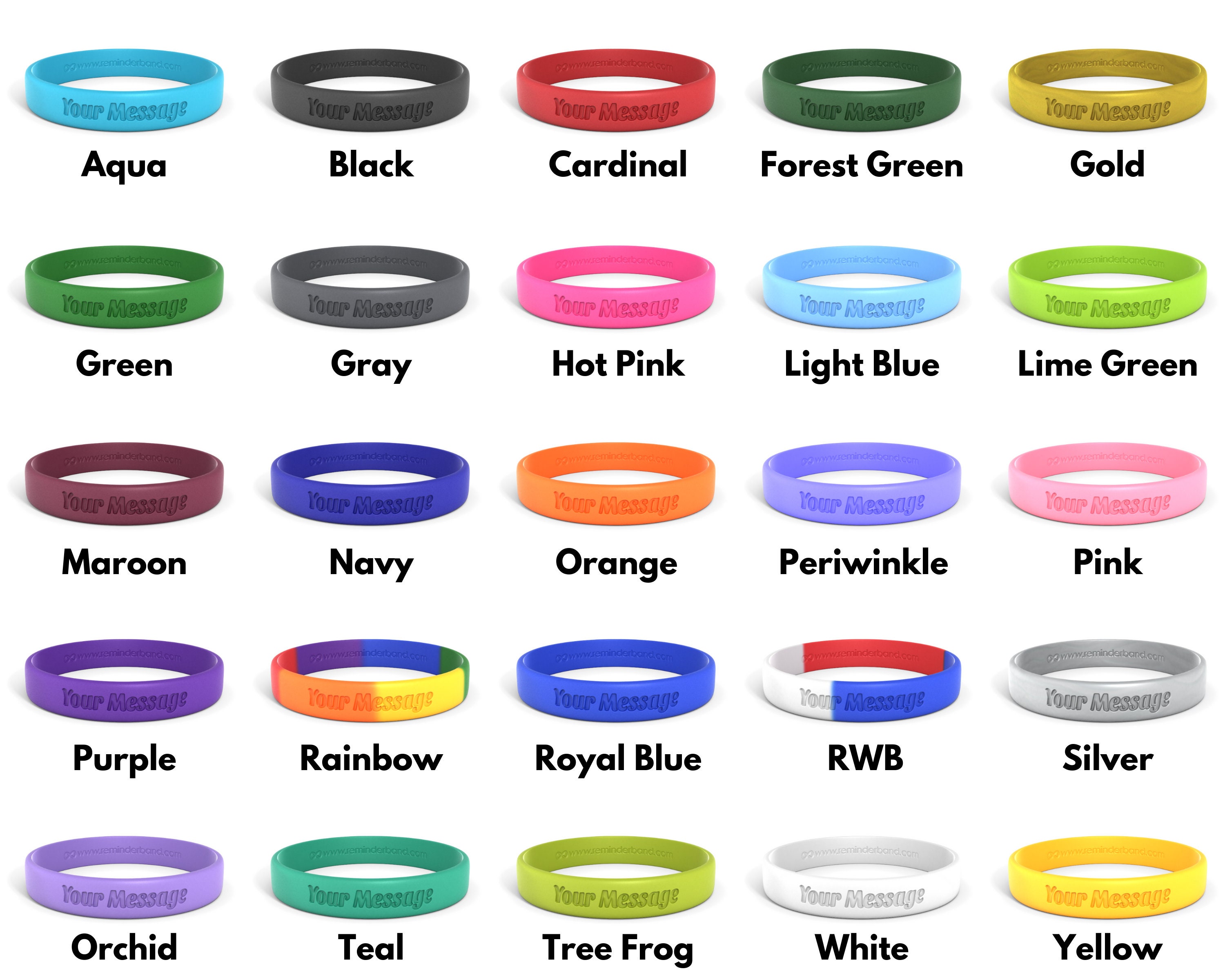 Reminder bands silicone wristbands new arrivals