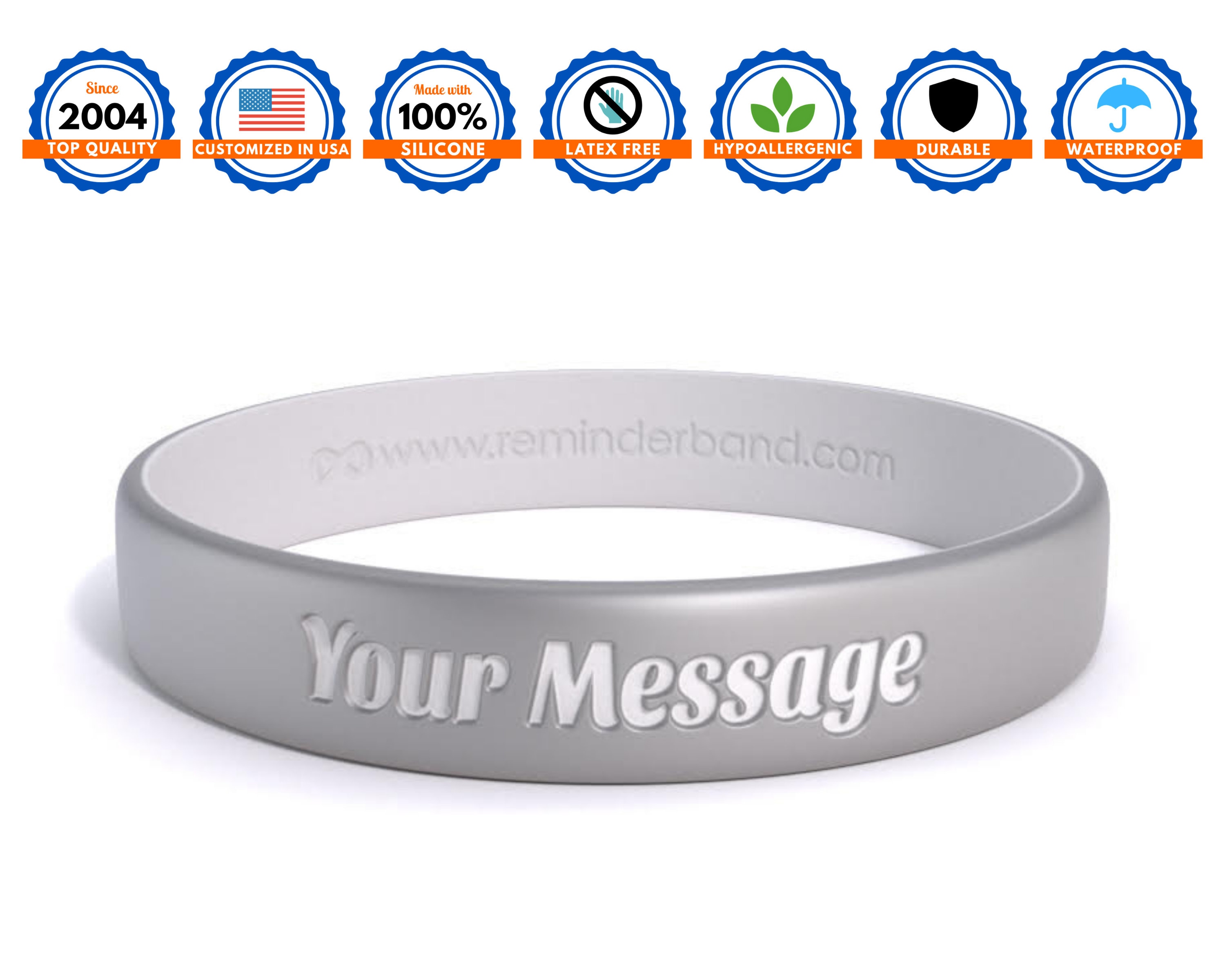 Silicone Wristbands Personalized Memory Bracelet Personalized In