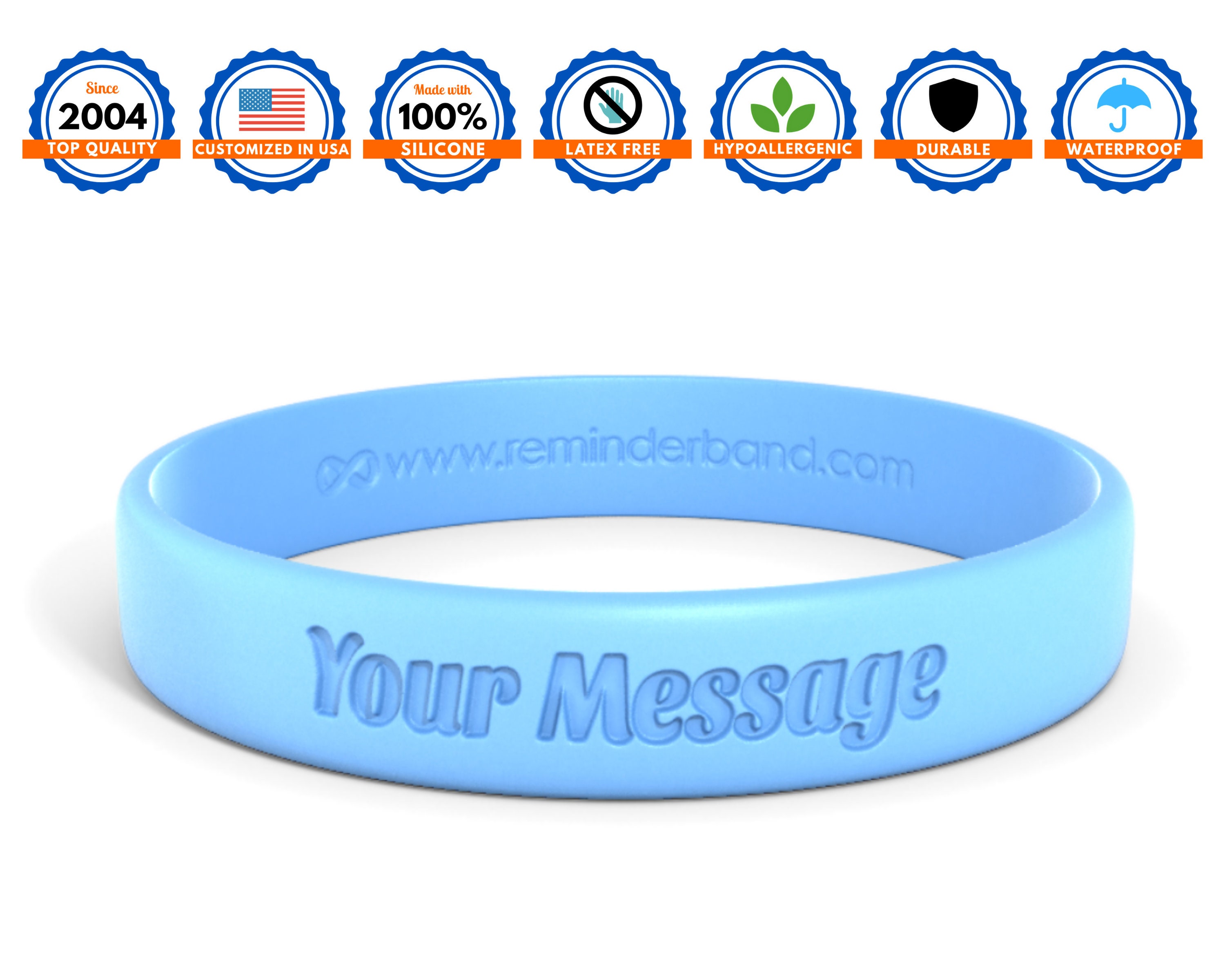 Glow in Dark Colored Silicone Wristbands Custom Size, Glow Rubber