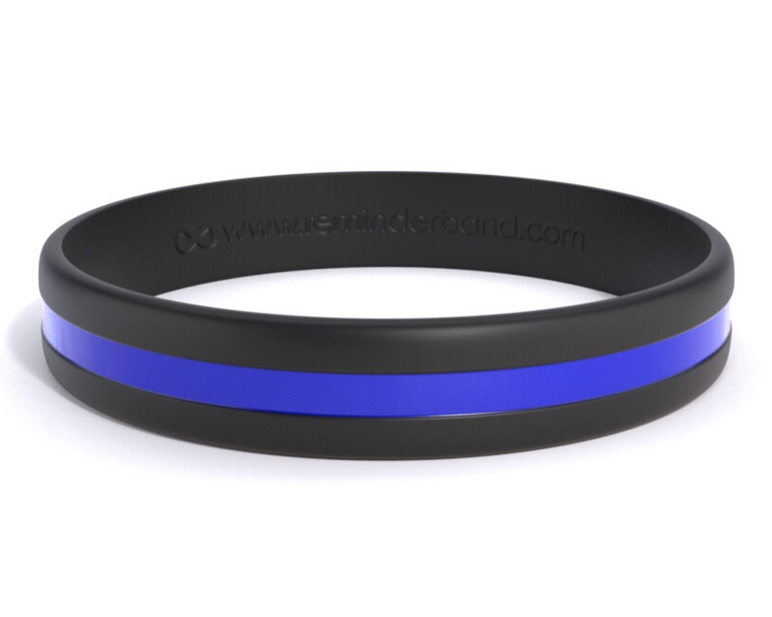 Back The Blue Bracelet Silicone Thin Blue Line Wristband Blue