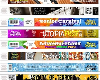 Wristbands Tyvek - Custom Printed Tyvek Wristbands - Party Wristbands - Paper Wristbands - Event Wristbands - Tyvek 3/4&quot;, Security Wristband
