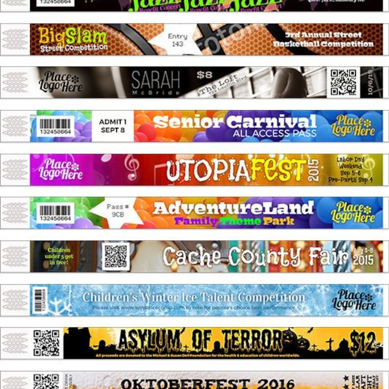 Custom Paper Event Wristbands - Etsy