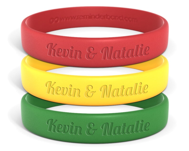 Parties Events Engraved Color Coded bracelets for Covid Wedding Wedding Favors Personalized Social Distance Wedding Wristbands