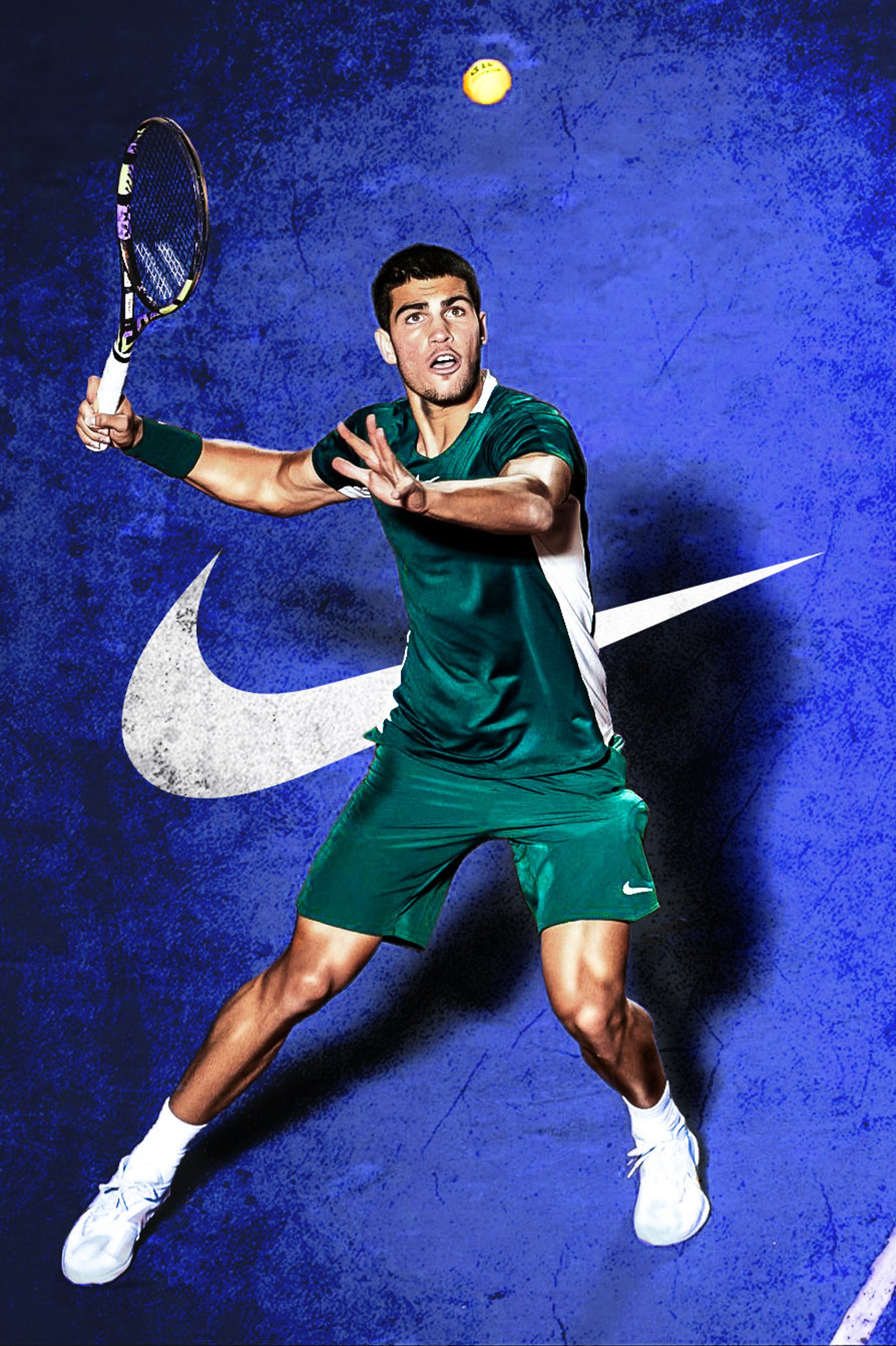 Carlos Alcaraz Tennis Poster Clay Court Australian Open Roland - Etsy