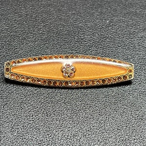 Estate Vintage Pierre Bex Art Deco Revival Style Enamel Bar Pin Brooch