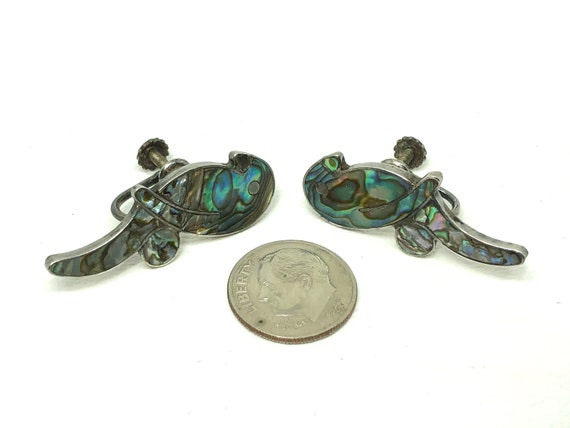 Vintage Mexico Sterling Silver Abalone Parrot Bir… - image 9