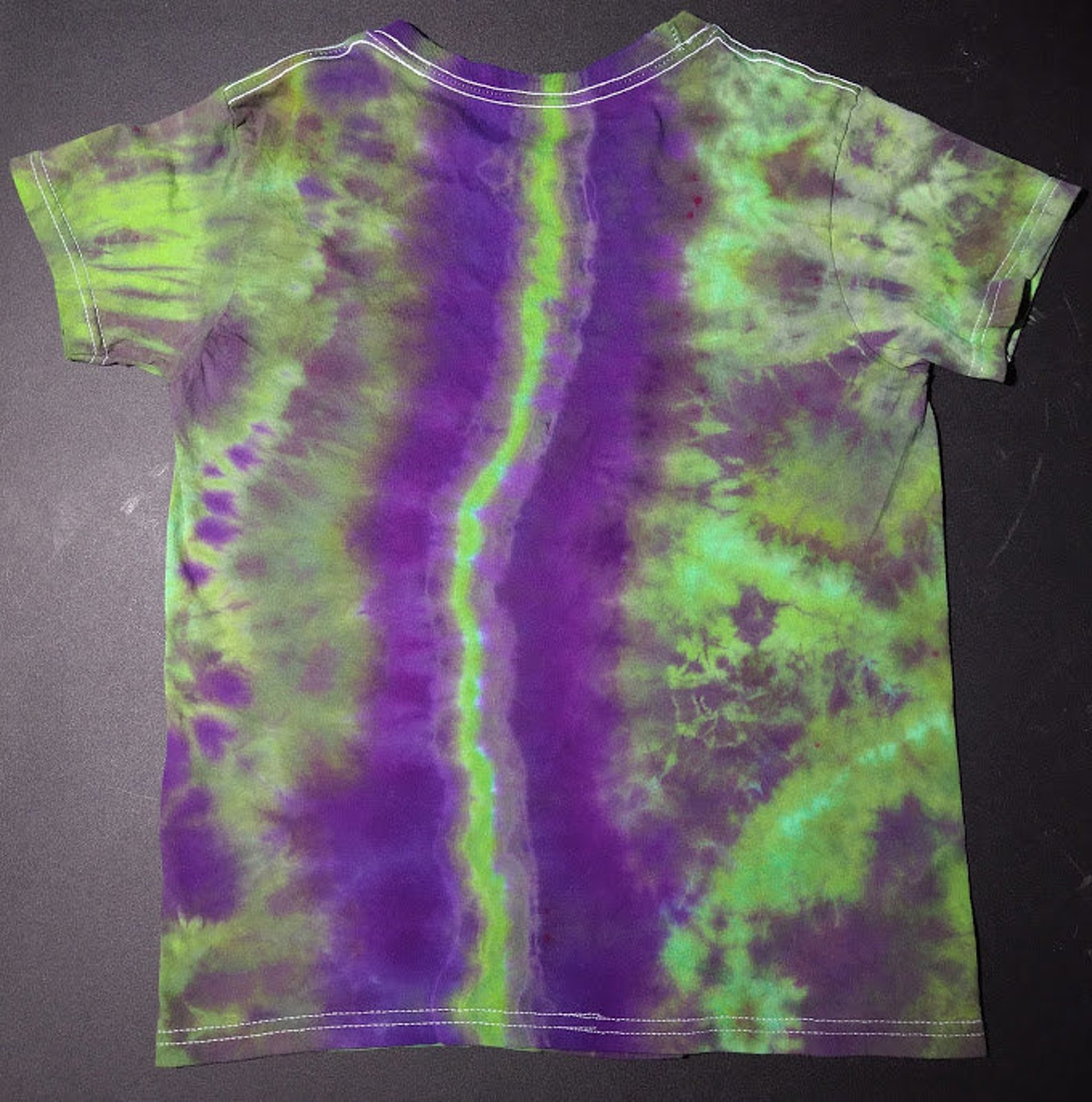 Tye Dye Purple/green NEW Handmade Original Design Youth Sz Etsy
