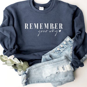 Remember Your Why! Sweatshirt, T-shirt or Long Sleeve T-shirt -8 color choices-Vacation Time