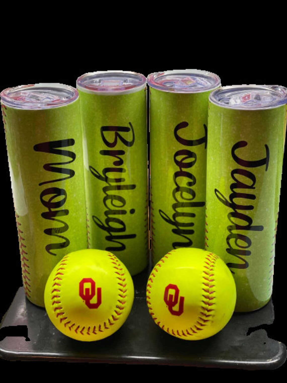 30 Oz or 20 Oz Personalized Sublimated Tumbler Softball With Etsy