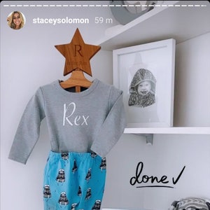 personalised baby clothes stand