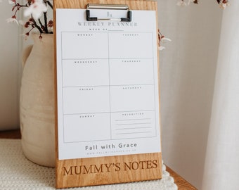 Oak Clipboard | Personalised Clipboard | Notepad | Notes