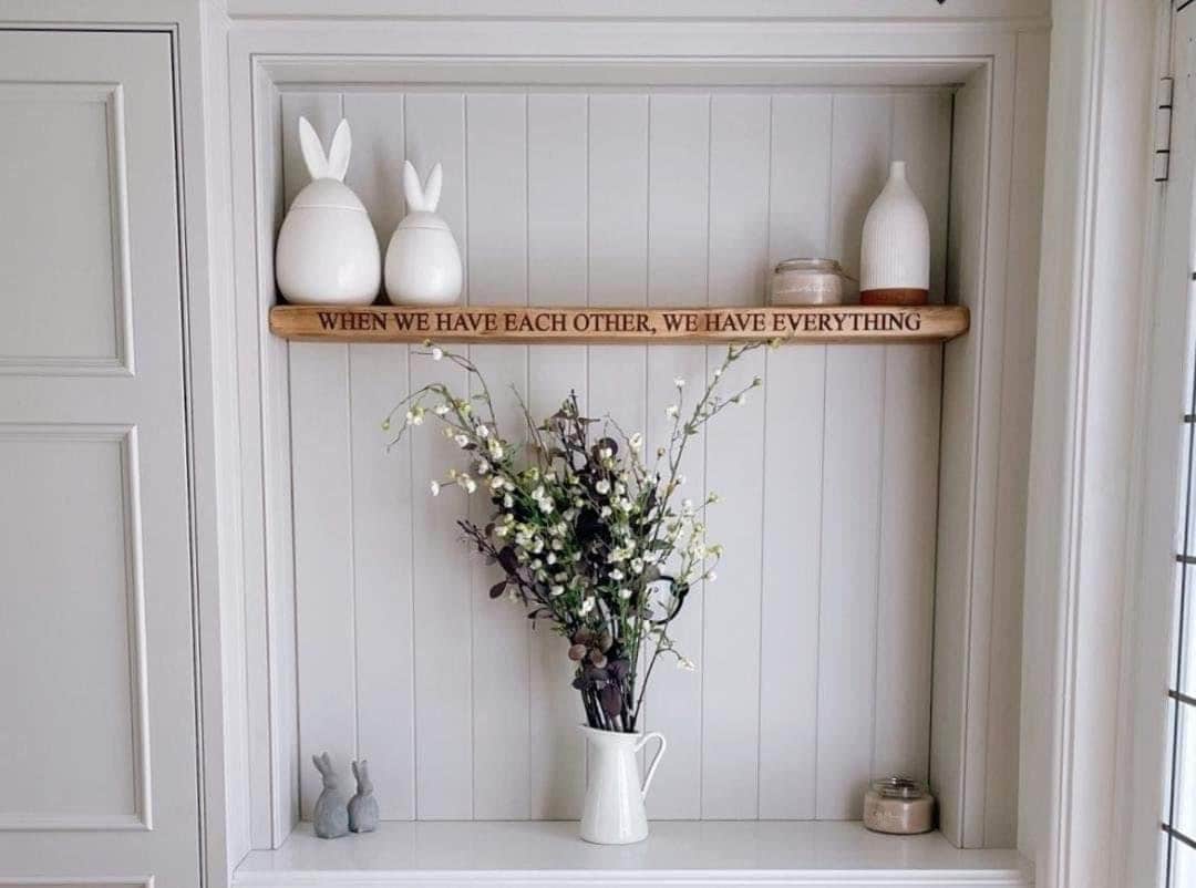 Rustic Scaffold Board Shelves | Pickle Cottage | Stacey Solomon