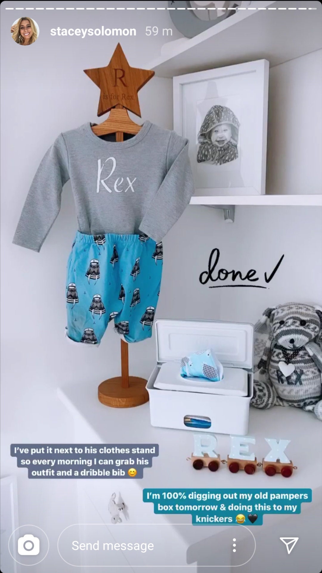 Stacey Solomon and Rex's Exact Clothing Stand Hanger Unique