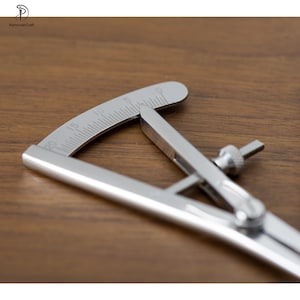Leather Edge Mini Wing Divider Leather Compasses Adjustable Edge Creaser Leather Craft Tool image 5