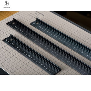 Leather Craft Scale Ruler Anti-cutting Hand Ruler Leather Cutting Tool Measuring Tool image 6