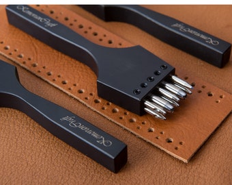 Leder Locher Werkzeug - Schwarz Brogue Stanzer -Leder Schuhe/Gürtel/Uhrenarmband Löcher Stanzen Werkzeug