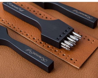 Leathercraft Hole Punch Tool - Black Brogue Punch -Leather Shoes