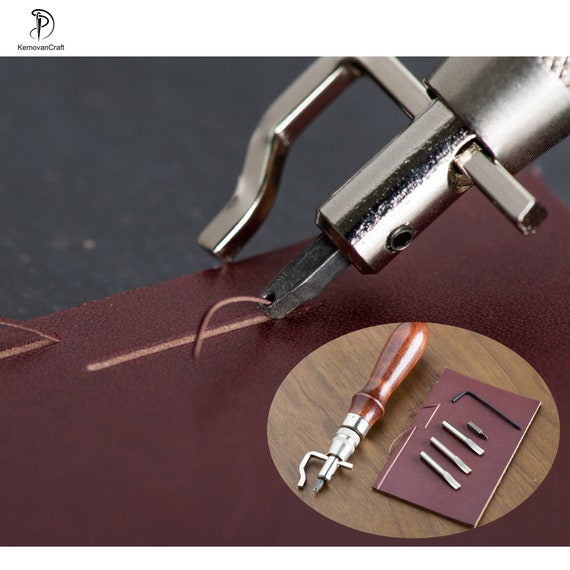 Professional / Basic Tools for Leather Craft Sewing DIY Hand Stitching With  Groover Awl Edge Creaser Mat Tools for Leather Working 