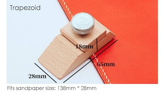 Leather Burnisher Sandpaper Holder Mini Sanding Block Leather Edge
