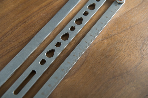 Règle De Localisation De Trous - Poinçonneur En Inox - Outil De Marquage Argenté