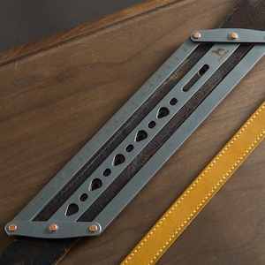 Leather Belt Holes Positioning Ruler Leather Strap Holes Punching Tool image 4