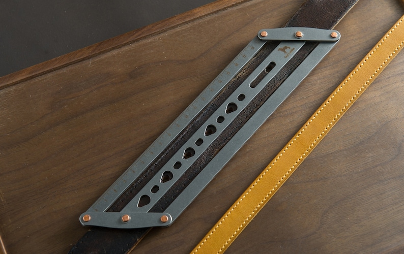 Leather Belt Holes Positioning Ruler Leather Strap Holes Etsy