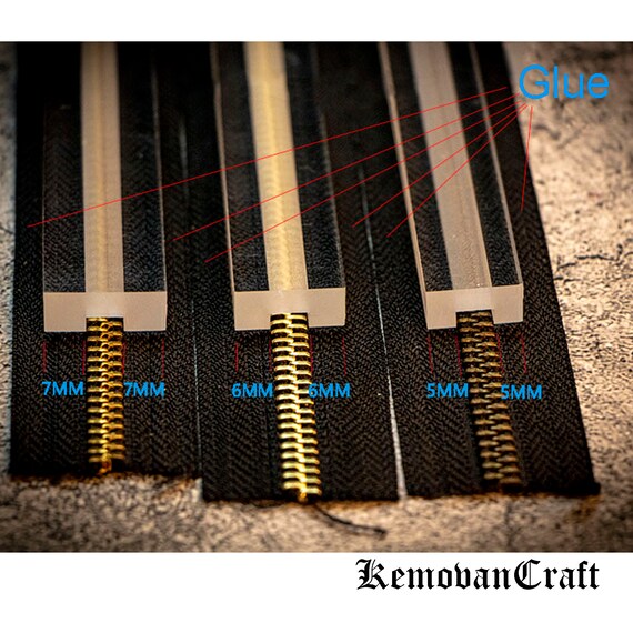 Leather Craft Zipper Glue Antioverflow Tool Keep Zipper Clean Etsy