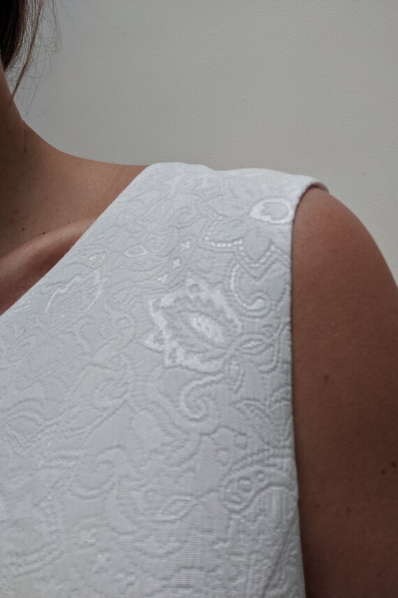 White Paisley Dress